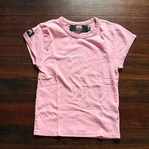 Darc Sport Girls Pink Short Sleeve Tee with Subtle Script Logo